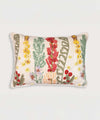 Whispering Meadow | Hand Embroidered Decorative Throw Pillow Cover | 14 x 20