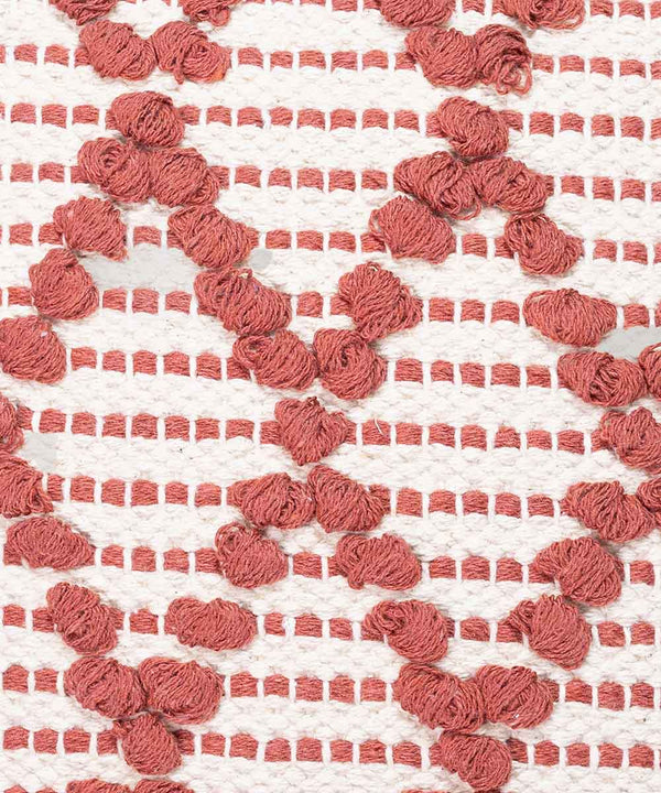 Coussin décoratif Diamond Drop | Ambre rouille | Housse de coussin 100 % coton | 40 x 40 cm