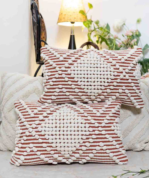 Housse de coussin Arlo Pop Lumbar | Ambre Rouille | 30 x 50 cm
