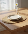 Sandstone Braided Jute Placemat – 100% Jute Hand Braided -Set of 2 / 4 / 6