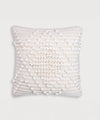 Housse de coussin Serene Pebble touffetée à la main | 100 % coton | 40 x 40 cm