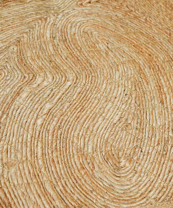 Golden Terra Canvas – Artisan Jute Rug | Handmade | 90% Jute 10% Cotton | 28×56 in