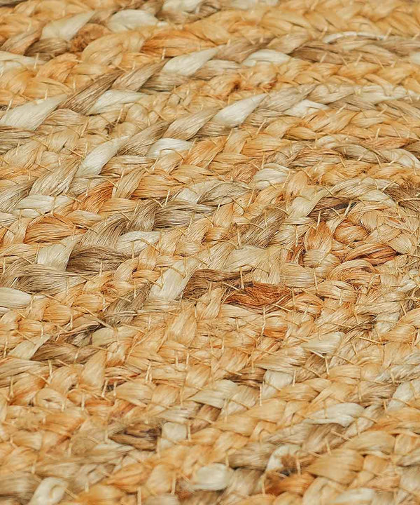 Sandstone Braided Jute Placemat – 100% Jute Hand Braided -Set of 2 / 4 / 6