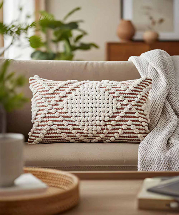 Housse de coussin Arlo Pop Lumbar | Ambre Rouille | 30 x 50 cm