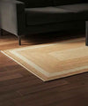 Tapis tressé en jute naturel Ivory Frame | 122 x 183 cm